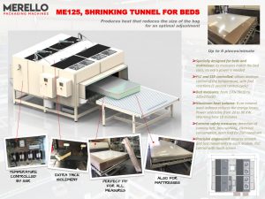 Shrinking tunnel for beds