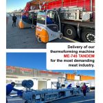 Dual format thermoforming machine